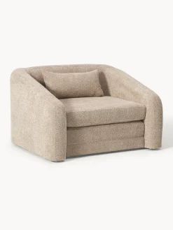Poltrona letto in teddy-bouclé Eliot