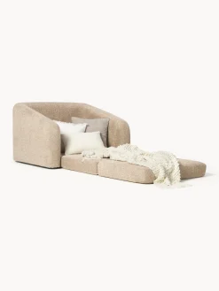 Poltrona letto in teddy-bouclé Eliot