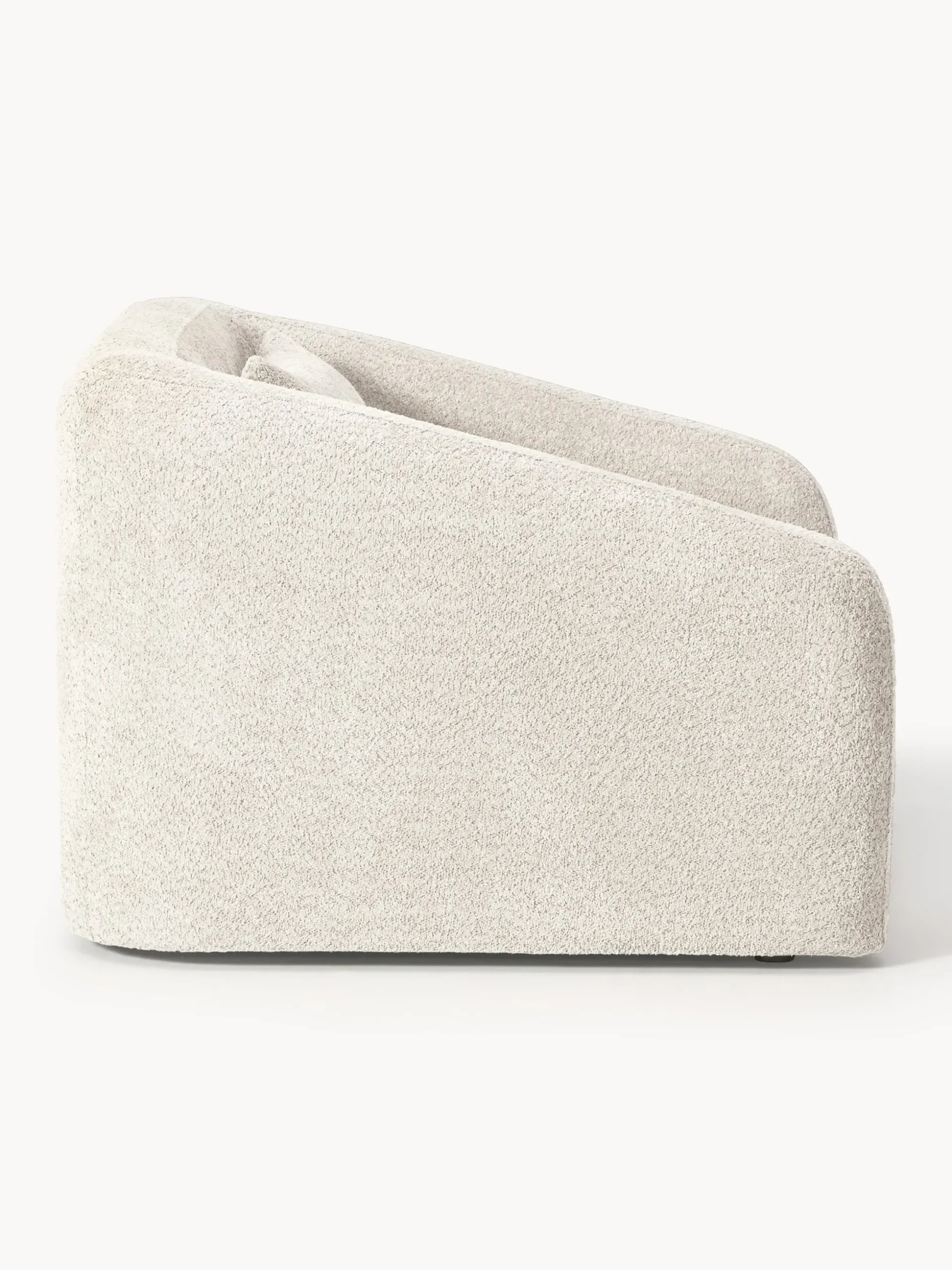 Poltrona letto in teddy-bouclé Eliot