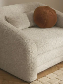Poltrona letto in teddy-bouclé Eliot