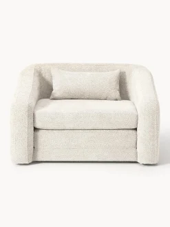 Poltrona letto in teddy-bouclé Eliot