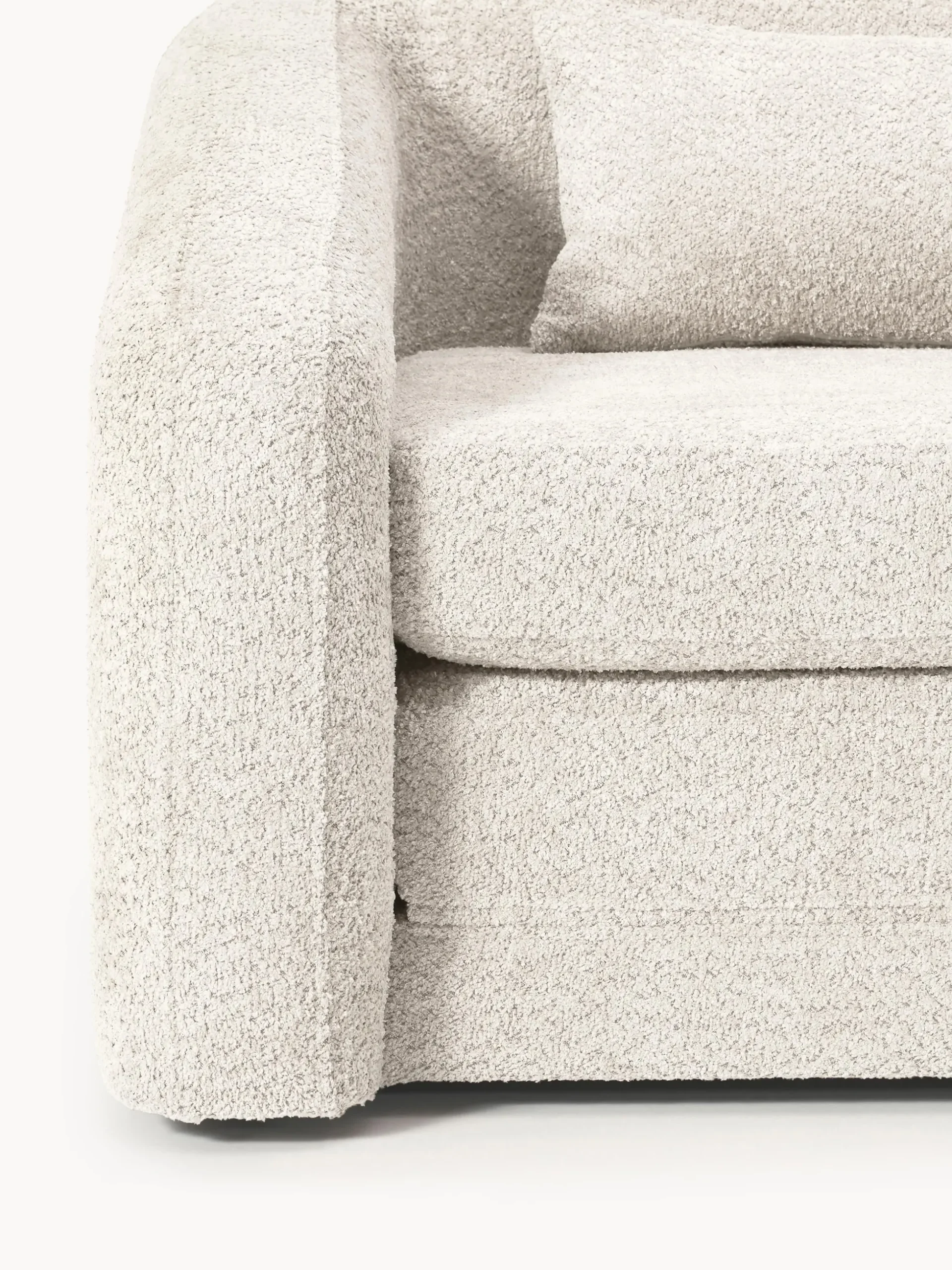 Poltrona letto in teddy-bouclé Eliot