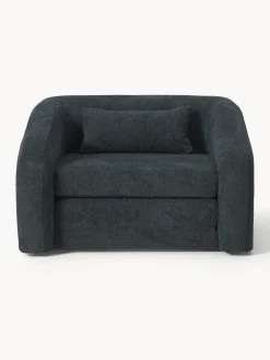Poltrona letto in teddy-bouclé Eliot