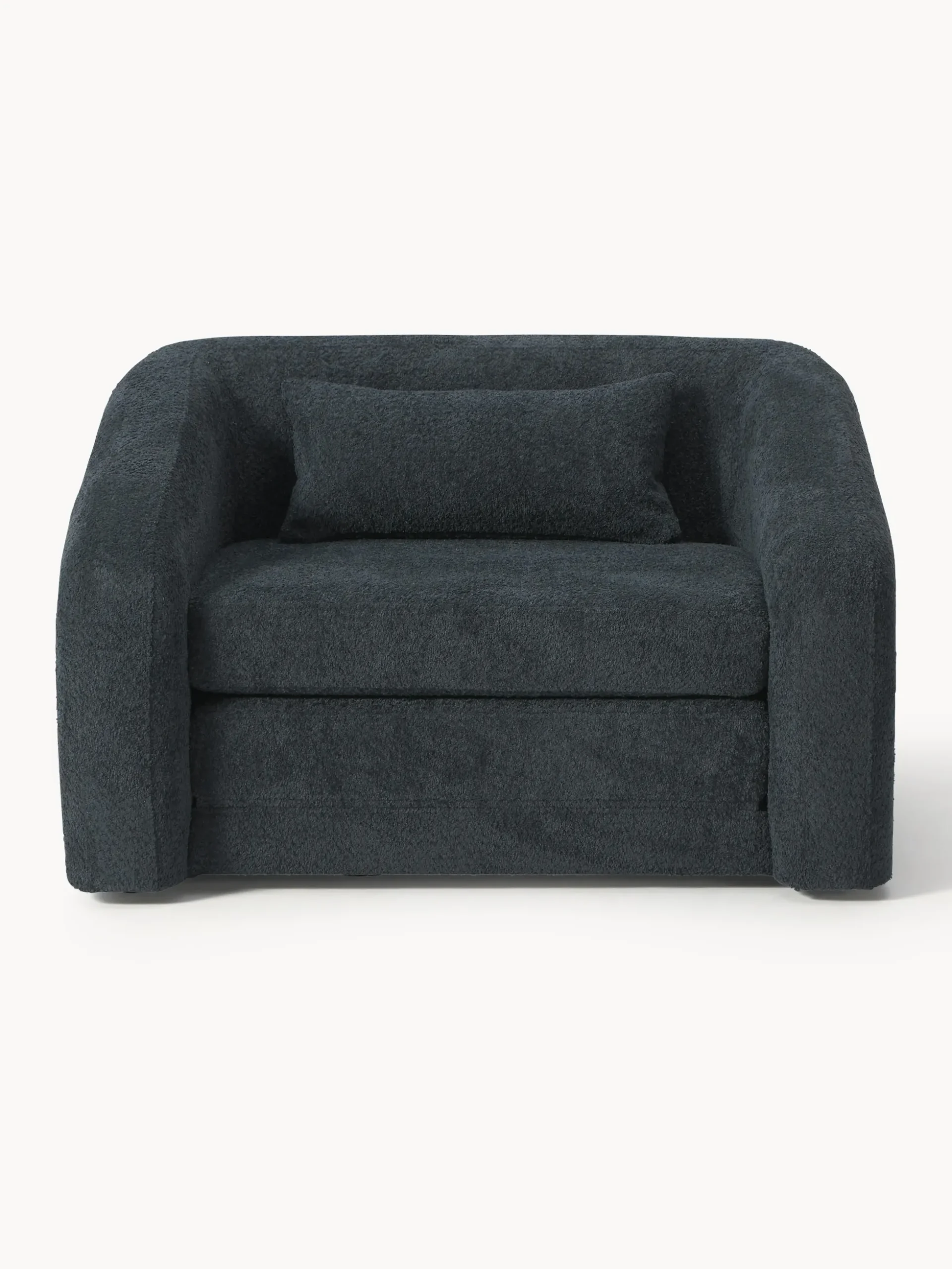 Poltrona letto in teddy-bouclé Eliot