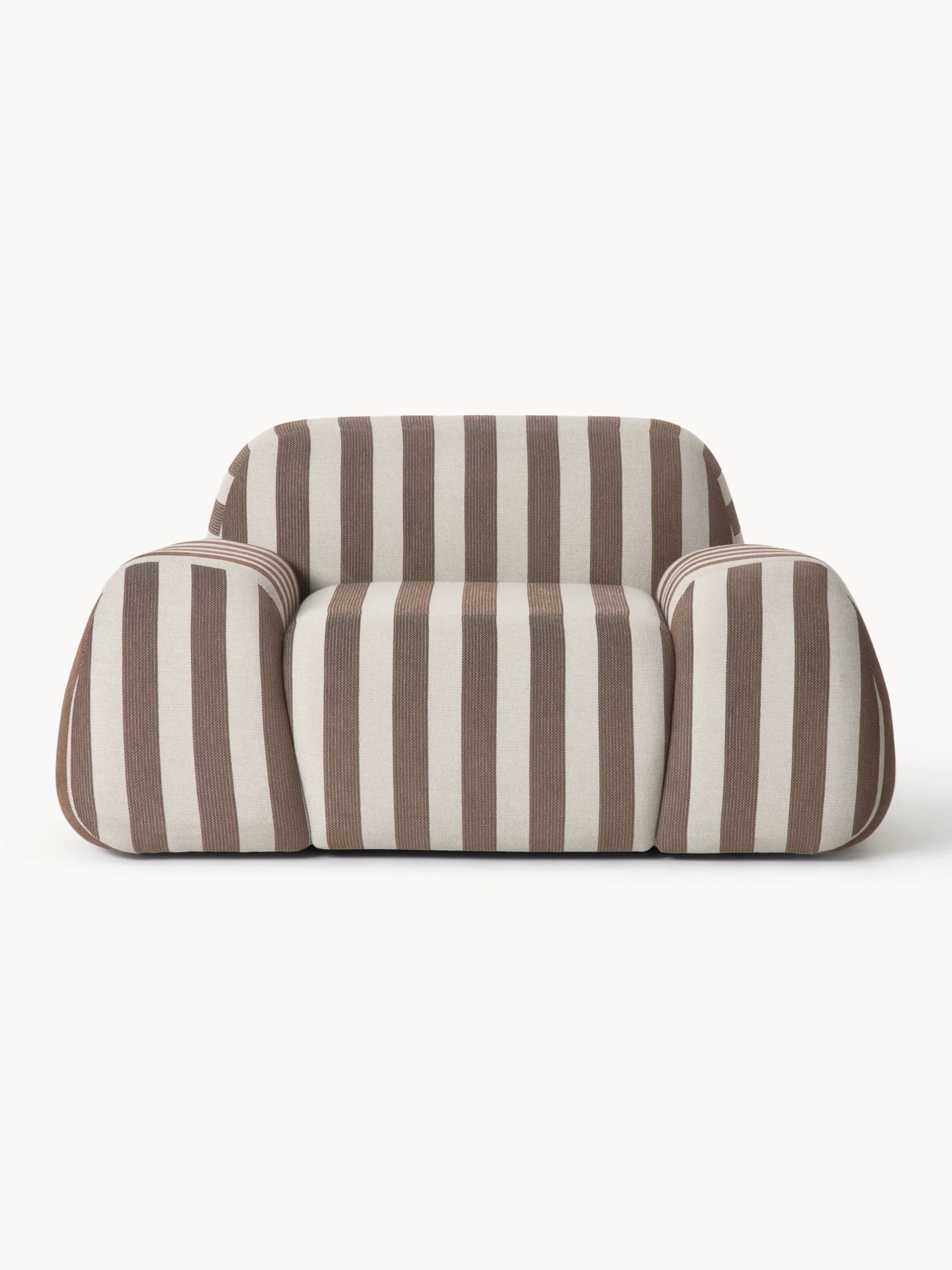 Poltrona lounge a righe Wolke