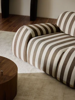 Poltrona lounge a righe Wolke