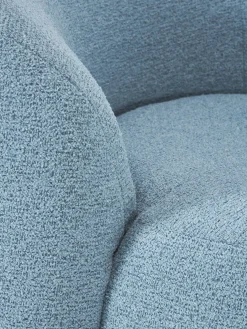 Poltrona lounge in bouclé Fleur