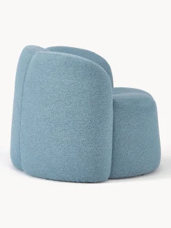 Poltrona lounge in bouclé Fleur