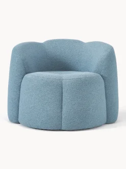 Poltrona lounge in bouclé Fleur