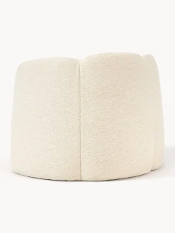Poltrona lounge in bouclé Fleur
