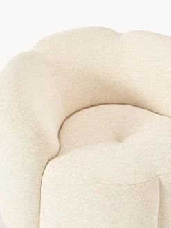 Poltrona lounge in bouclé Fleur