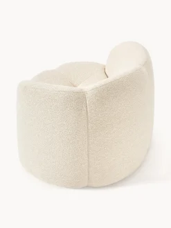 Poltrona lounge in bouclé Fleur