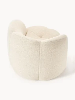 Poltrona lounge in bouclé Fleur