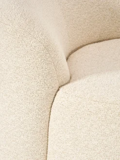 Poltrona lounge in bouclé Fleur