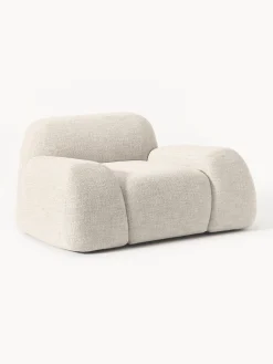 Poltrona lounge in bouclé Wolke