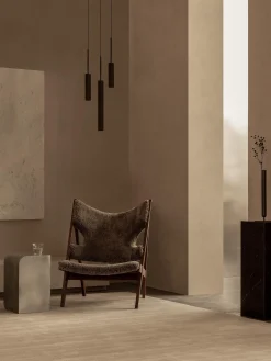 Poltrona lounge in pelle di pecora Knitting