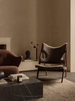 Poltrona lounge in pelle di pecora Knitting