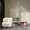Poltrona lounge in pelle di pecora Stay