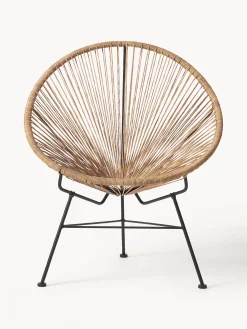 Poltrona lounge in plastica intrecciata Bahia