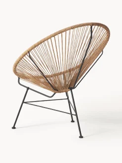 Poltrona lounge in plastica intrecciata Bahia