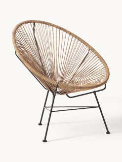 Poltrona lounge in plastica intrecciata Bahia