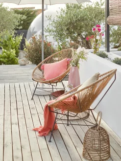 Poltrona lounge in plastica intrecciata Bahia