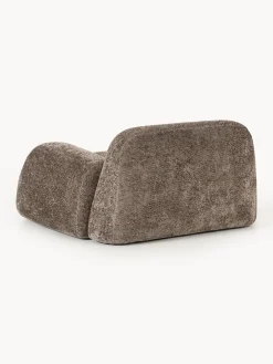 Poltrona lounge in teddy-bouclé Wolke
