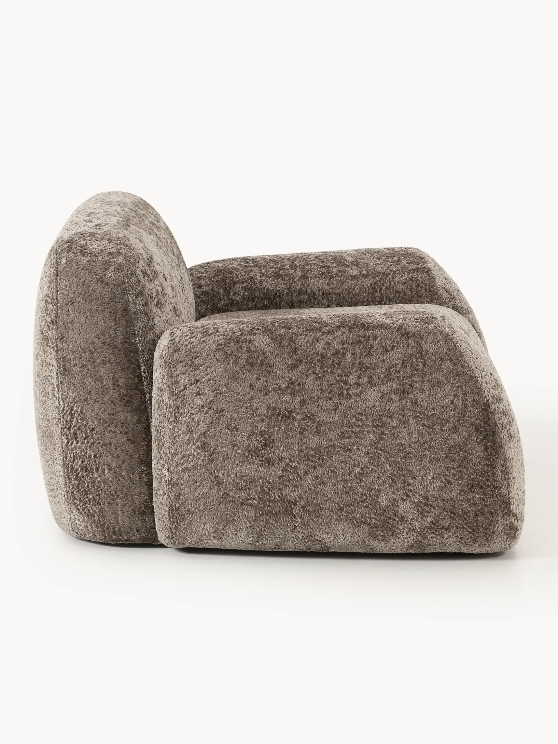 Poltrona lounge in teddy-bouclé Wolke