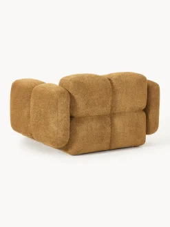 Poltrona lounge in teddy-bouclé Tayla