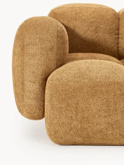 Poltrona lounge in teddy-bouclé Tayla