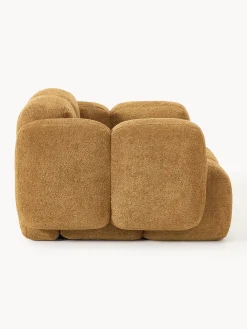 Poltrona lounge in teddy-bouclé Tayla