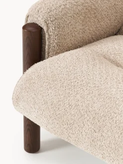 Poltrona lounge in teddy bouclé Calum