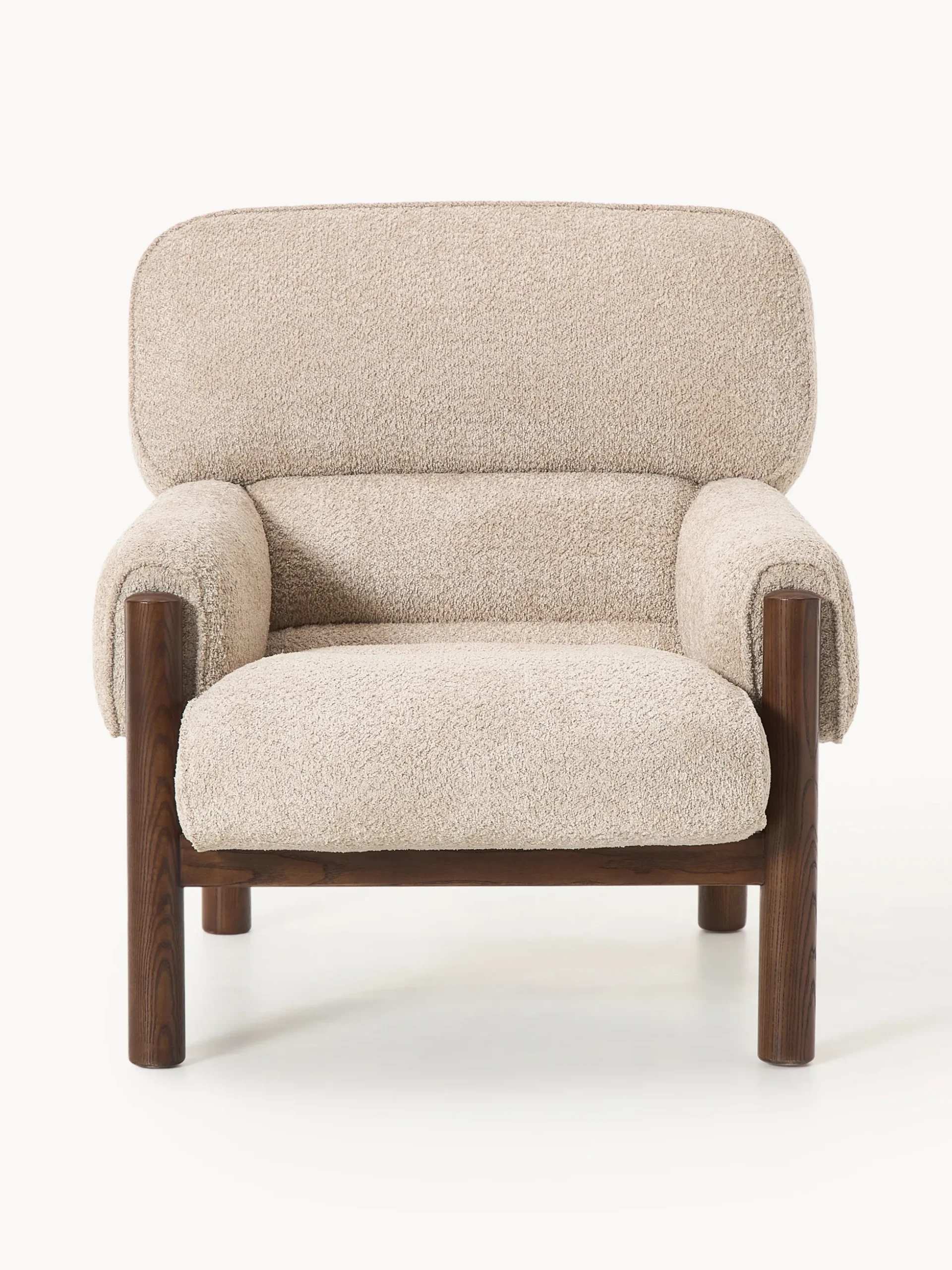 Poltrona lounge in teddy bouclé Calum