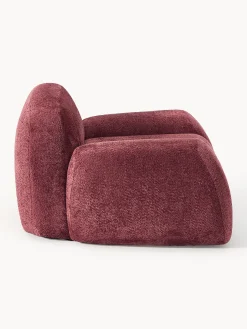 Poltrona lounge in teddy-bouclé Wolke
