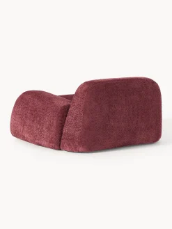 Poltrona lounge in teddy-bouclé Wolke