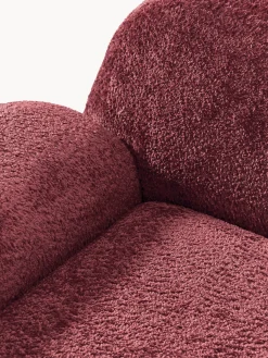 Poltrona lounge in teddy-bouclé Wolke