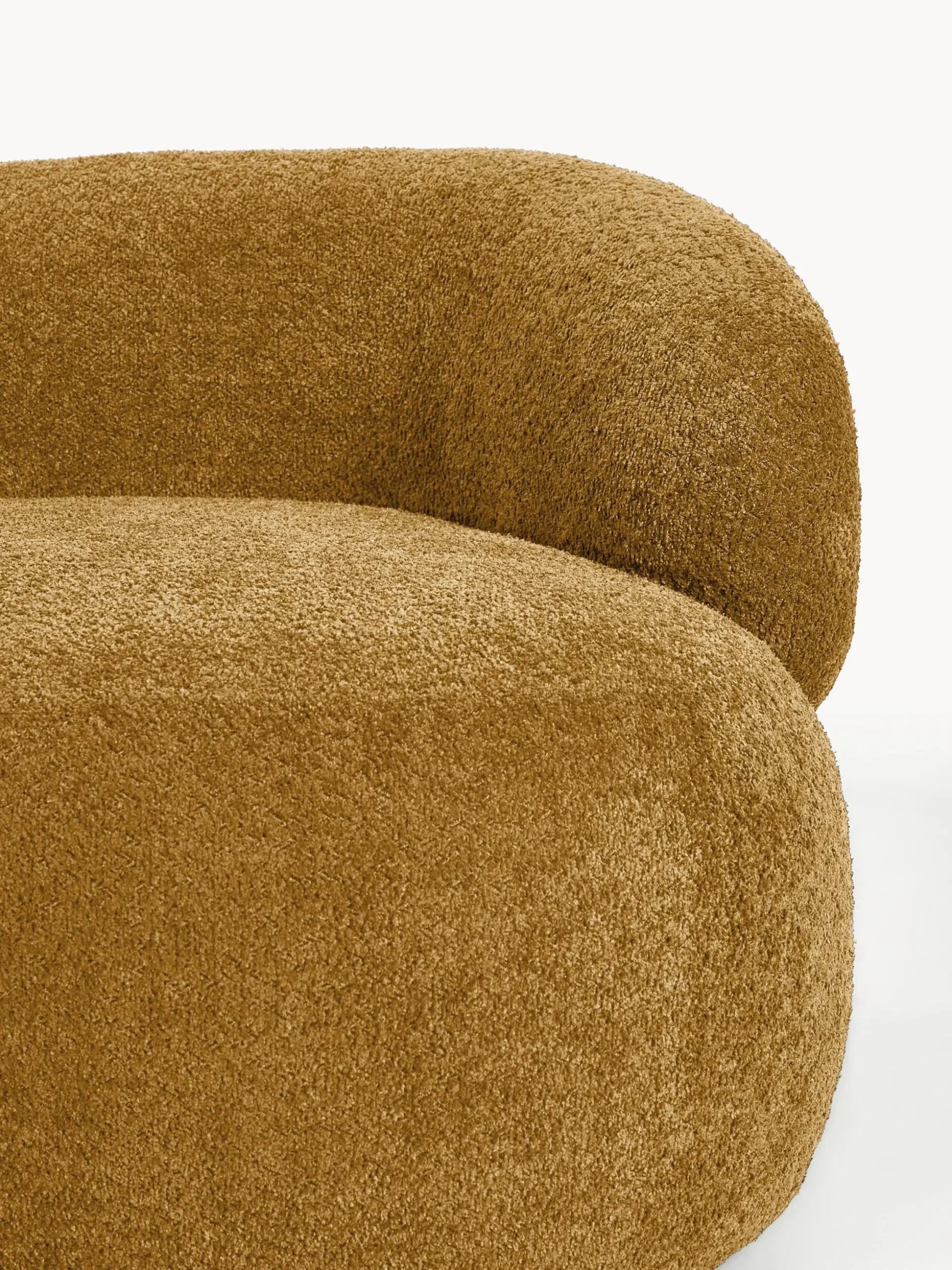 Poltrona lounge in teddy bouclé Alba