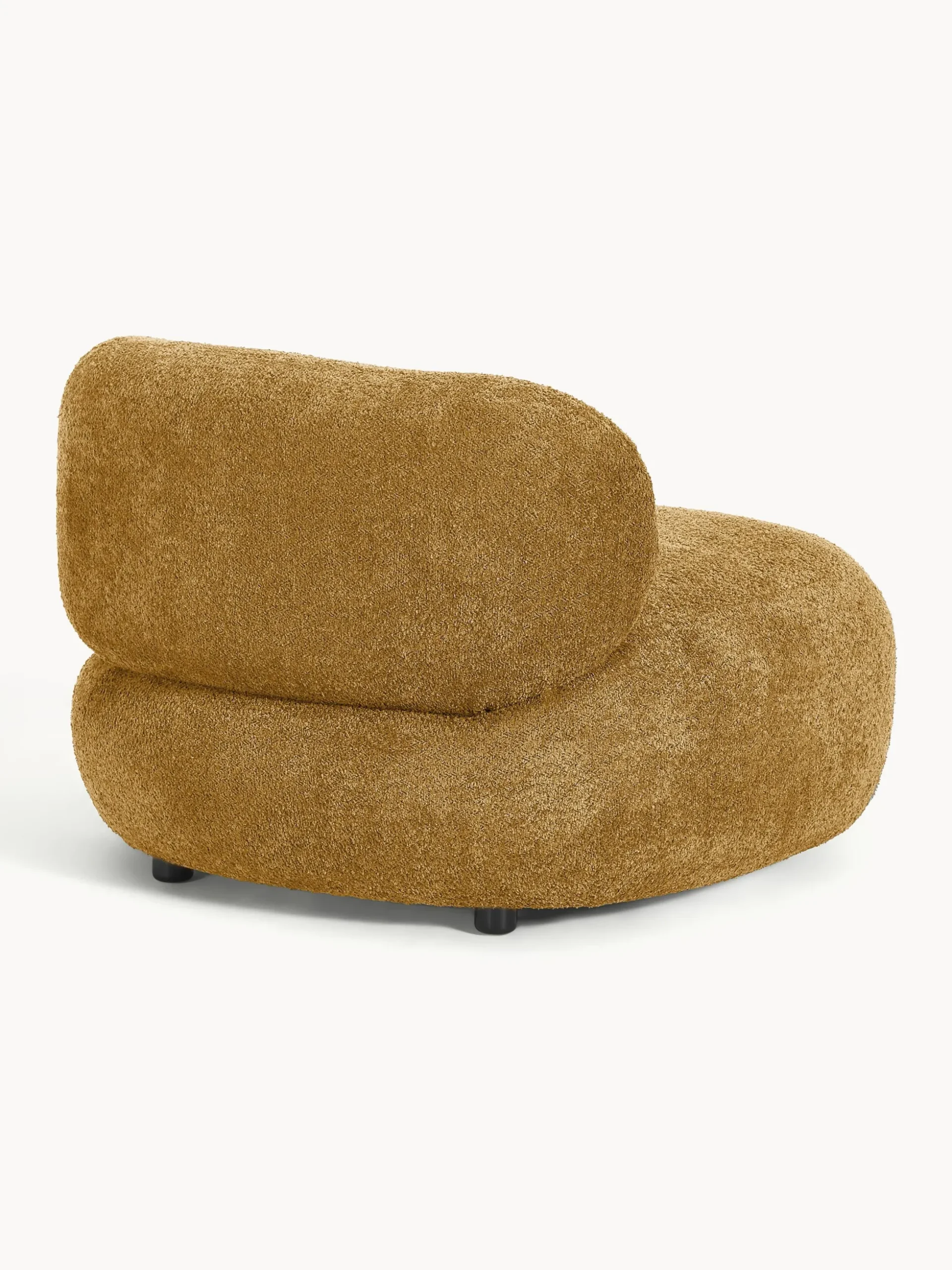 Poltrona lounge in teddy bouclé Alba