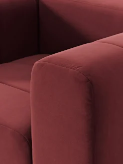 Poltrona lounge in velluto Lena