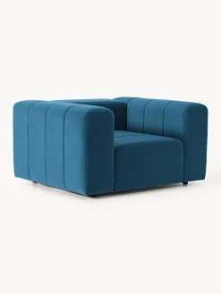 Poltrona lounge in velluto Lena