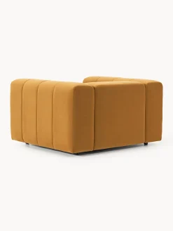 Poltrona lounge in velluto Lena