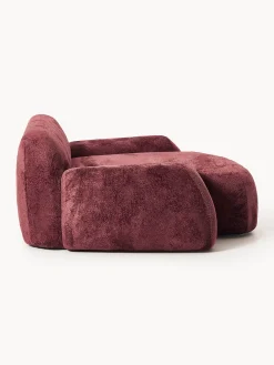 Poltrona lounge XL in teddy bouclé Wolke