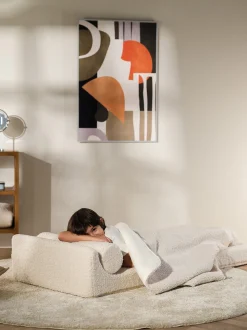 Poltrona pieghevole per bambini in teddy fatta a mano Flipster
