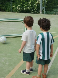 Porta gonfiabile Green Stripe con palla