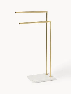 Porta asciugamani con base in marmo Simba