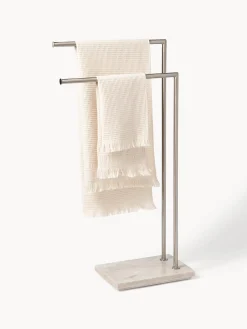 Porta asciugamani con base in marmo Simba