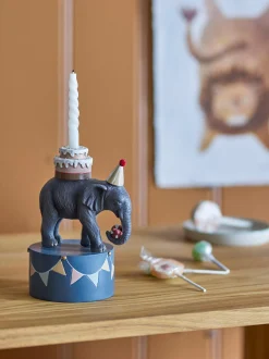 Portacandela a forma di elefante Flor