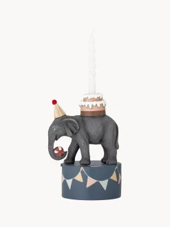 Portacandela a forma di elefante Flor