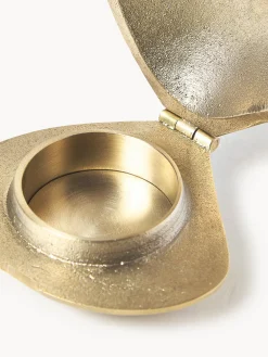 Portacandela in ottone Clam