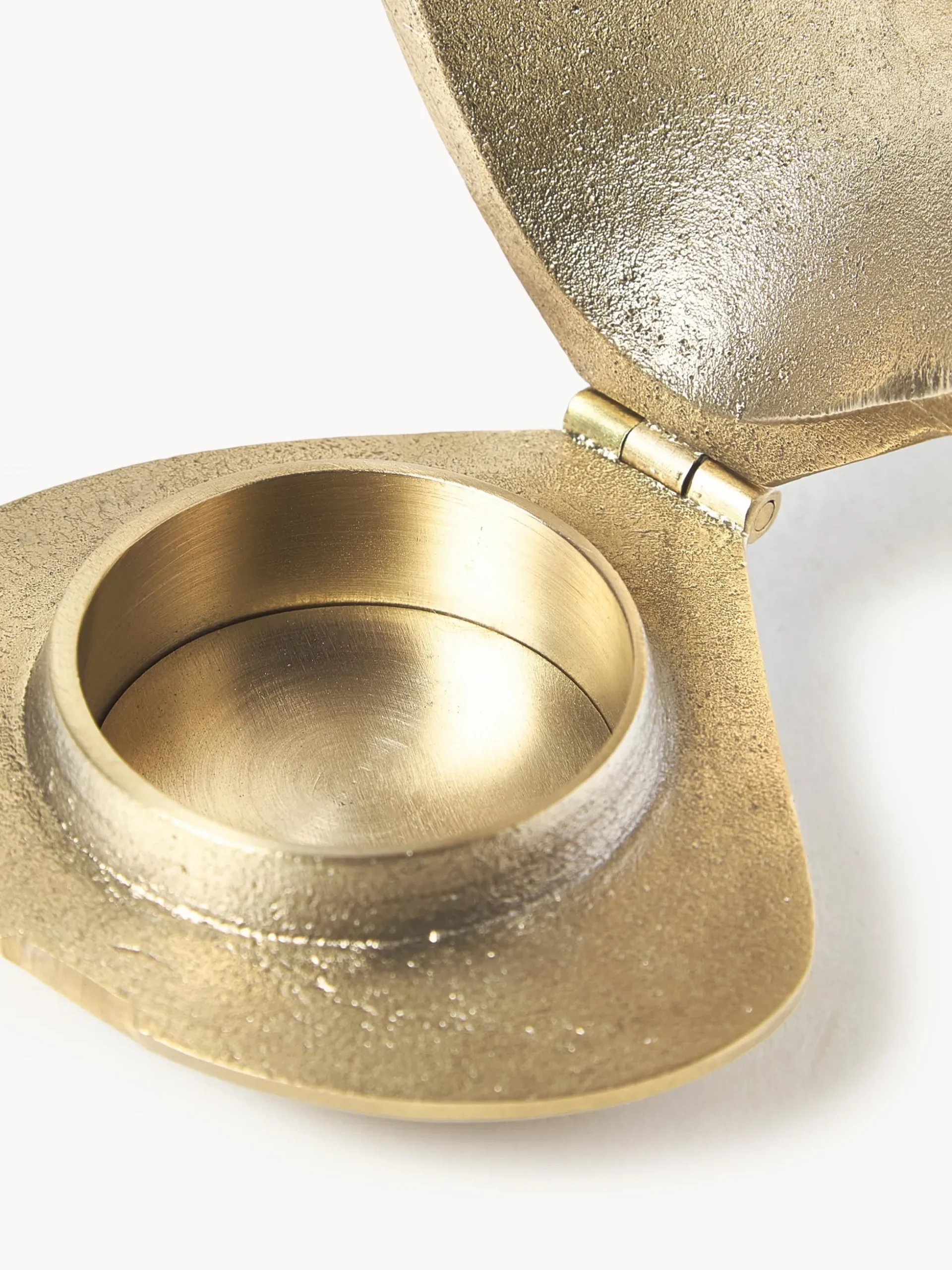 Portacandela in ottone Clam